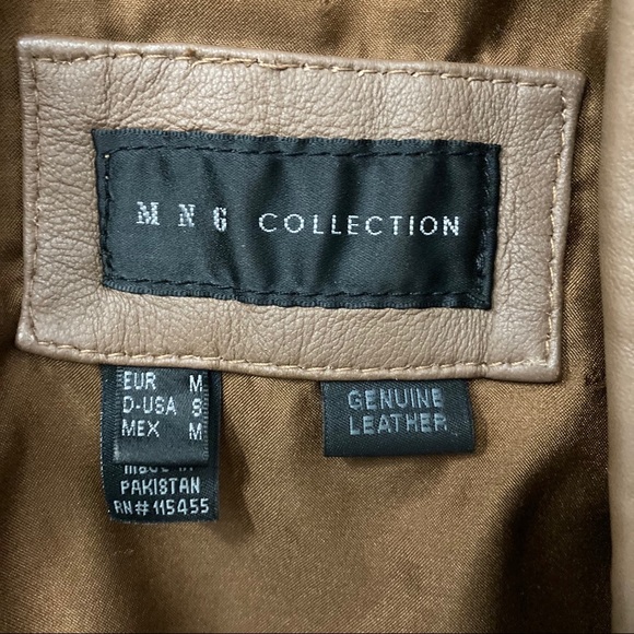 MNG Collection Leather Vest Brown Small - Picture 5 of 5
